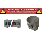 Brassard gendarmerie réfléchissant gris