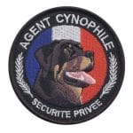 Ecusson rond agent cynophile