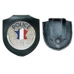 Porte insigne cuir