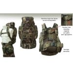 Sac à dos militaire Opex 65 litres, camouflage