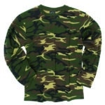 T-shirt coton manches longues camouflage