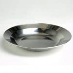 assiette acier inoxydable