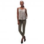 Top femme peau de serpent