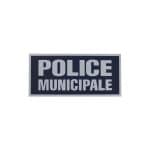 Écusson Police Municipale Haute Visibilité Velcro 21×9.7cm