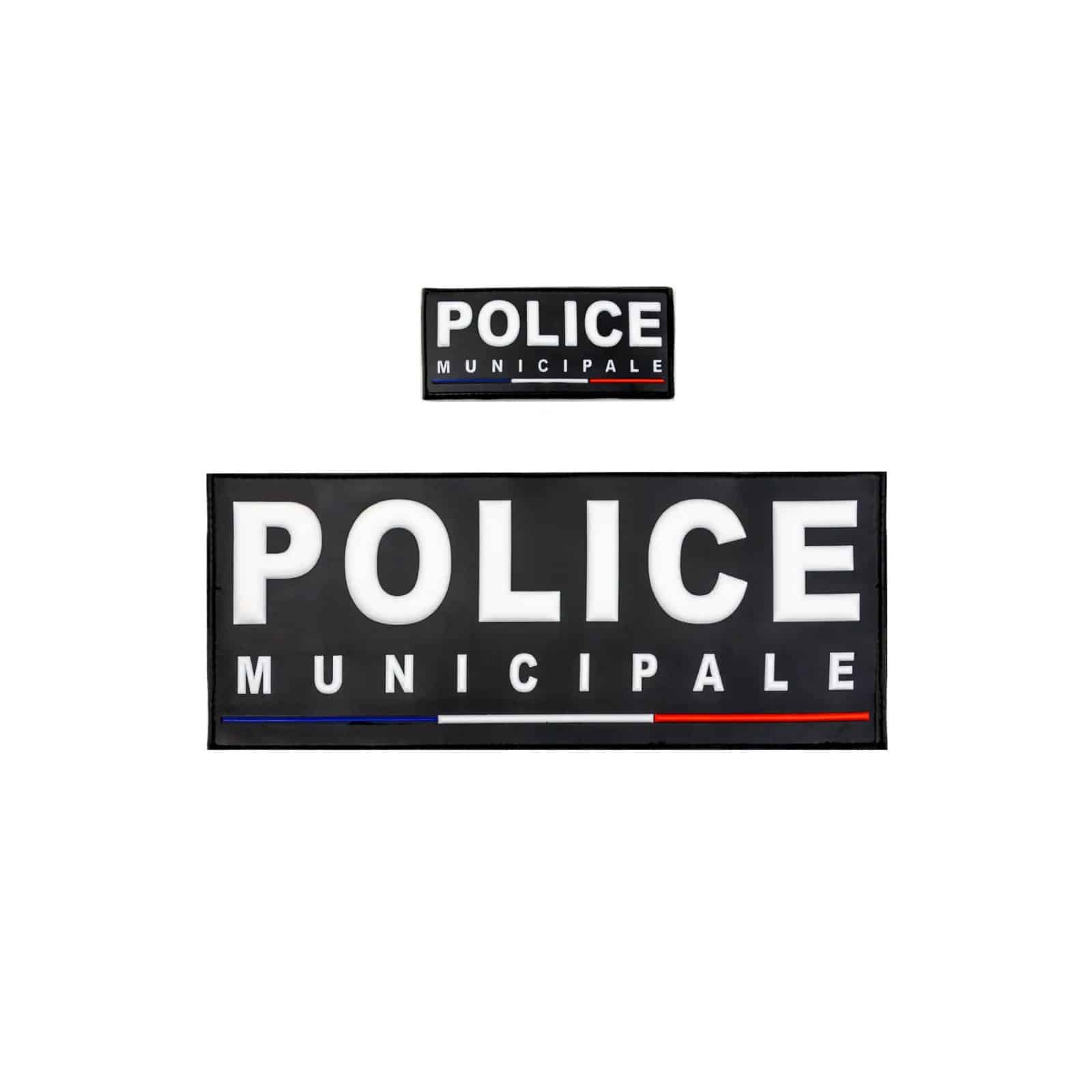 Pack Flaps Gomme Police Municipale Velcro